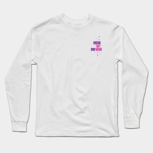 Small Dream But Stay Woke Logo Long Sleeve T-Shirt